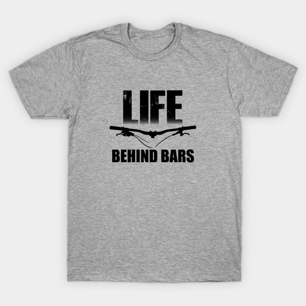 Life Behind Bars MTB / Mountain biking Design T-Shirt by ChrisWilson